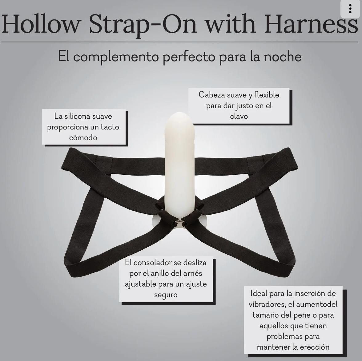 Hollow Strap-On with Harness